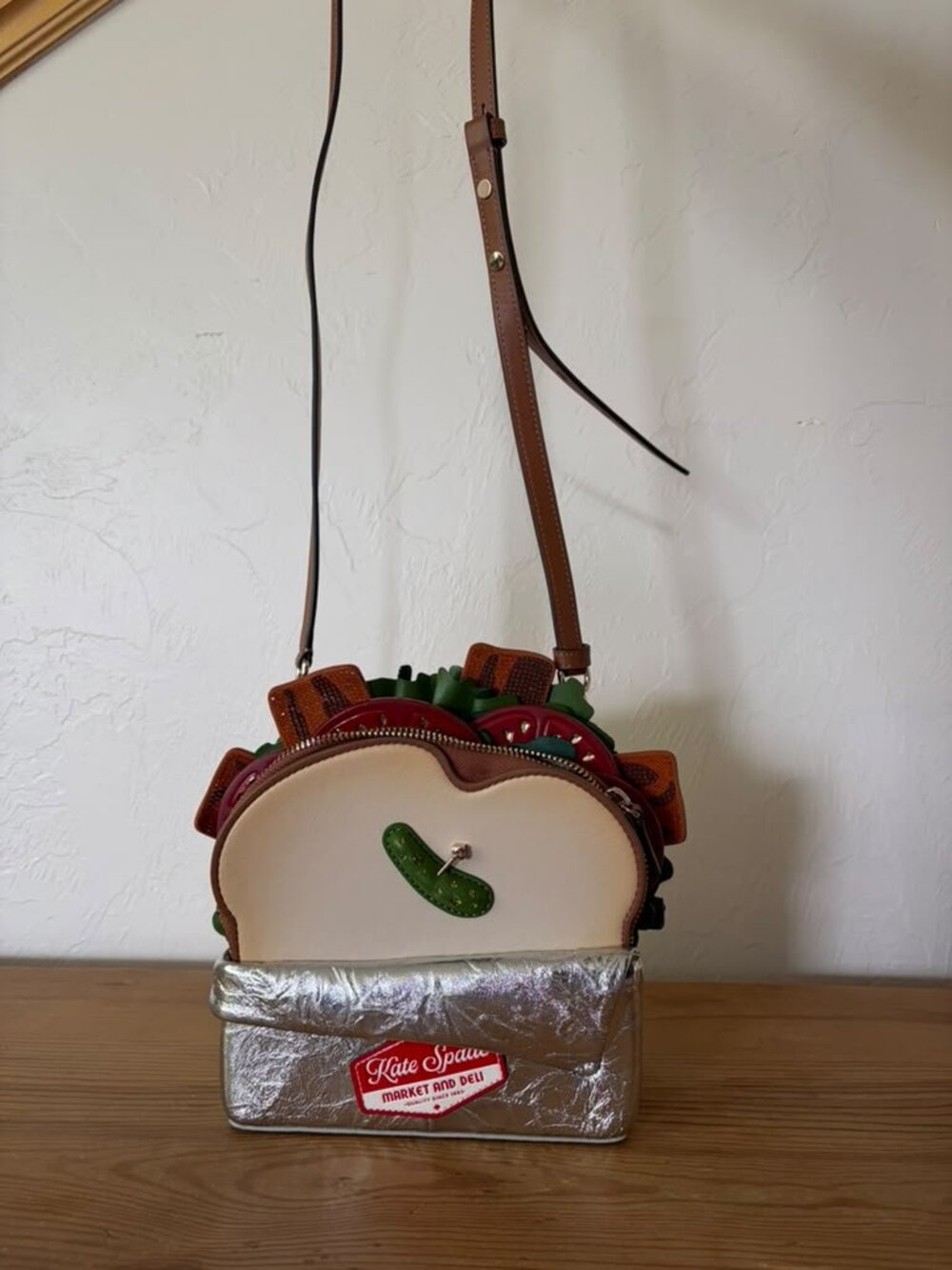 Kate Spade Glamwich 3D Sandwich Crossbody Bag Leather KI497 - Picture 4 of 13